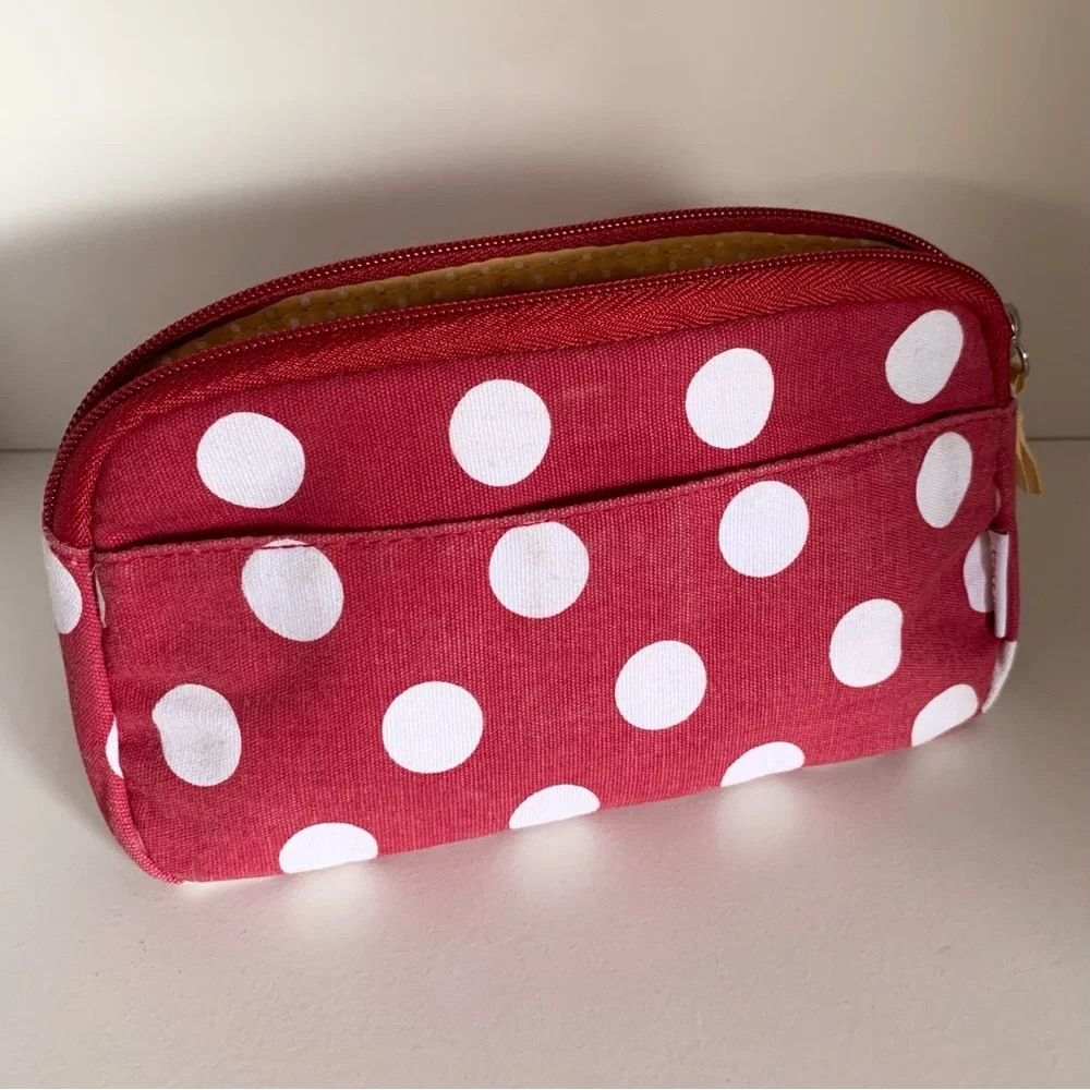 Vintage Burt’s bees Red Polka Dot zippy pouch
